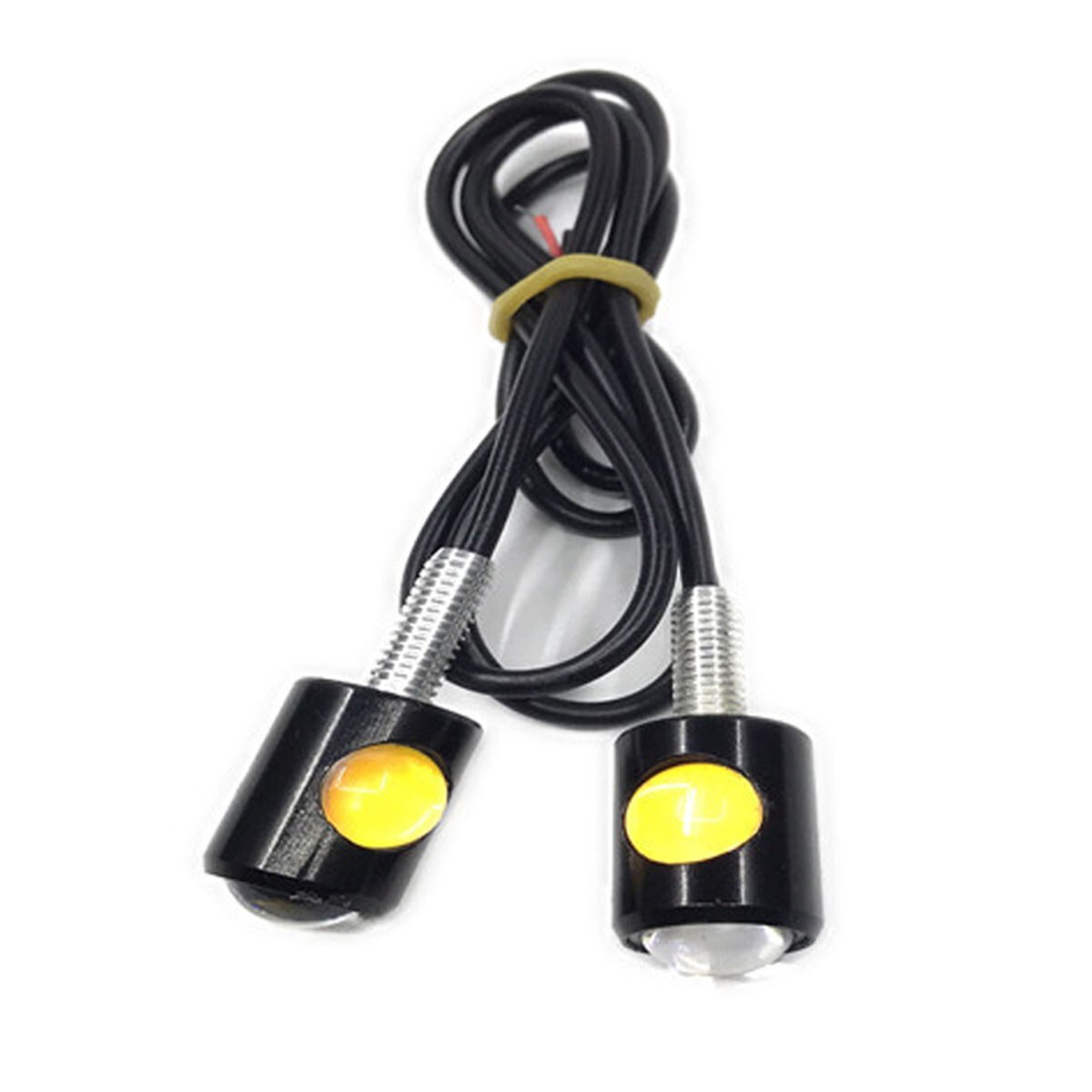 4X Universal Motorcycle Mini LED Turn Signals Indicator Amber Blinker Light Lamp