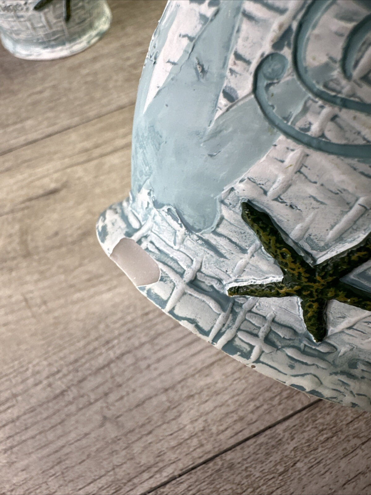 3 Piece Set Ocean Beach Theme Bathroom Soap Dispenser, Toothbrush Holder & Cup