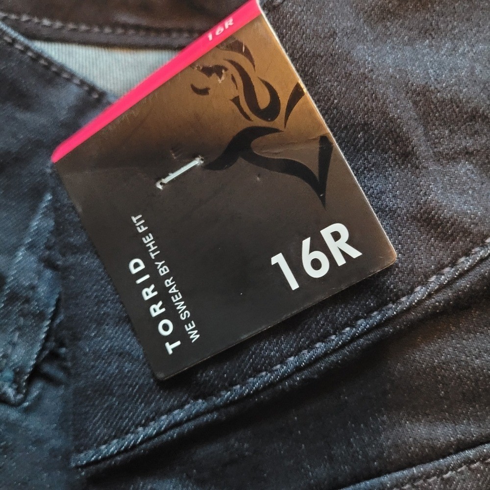 Torrid Jeans Joggers Women 16R Denim Cotton Blend dark blue/black stretch