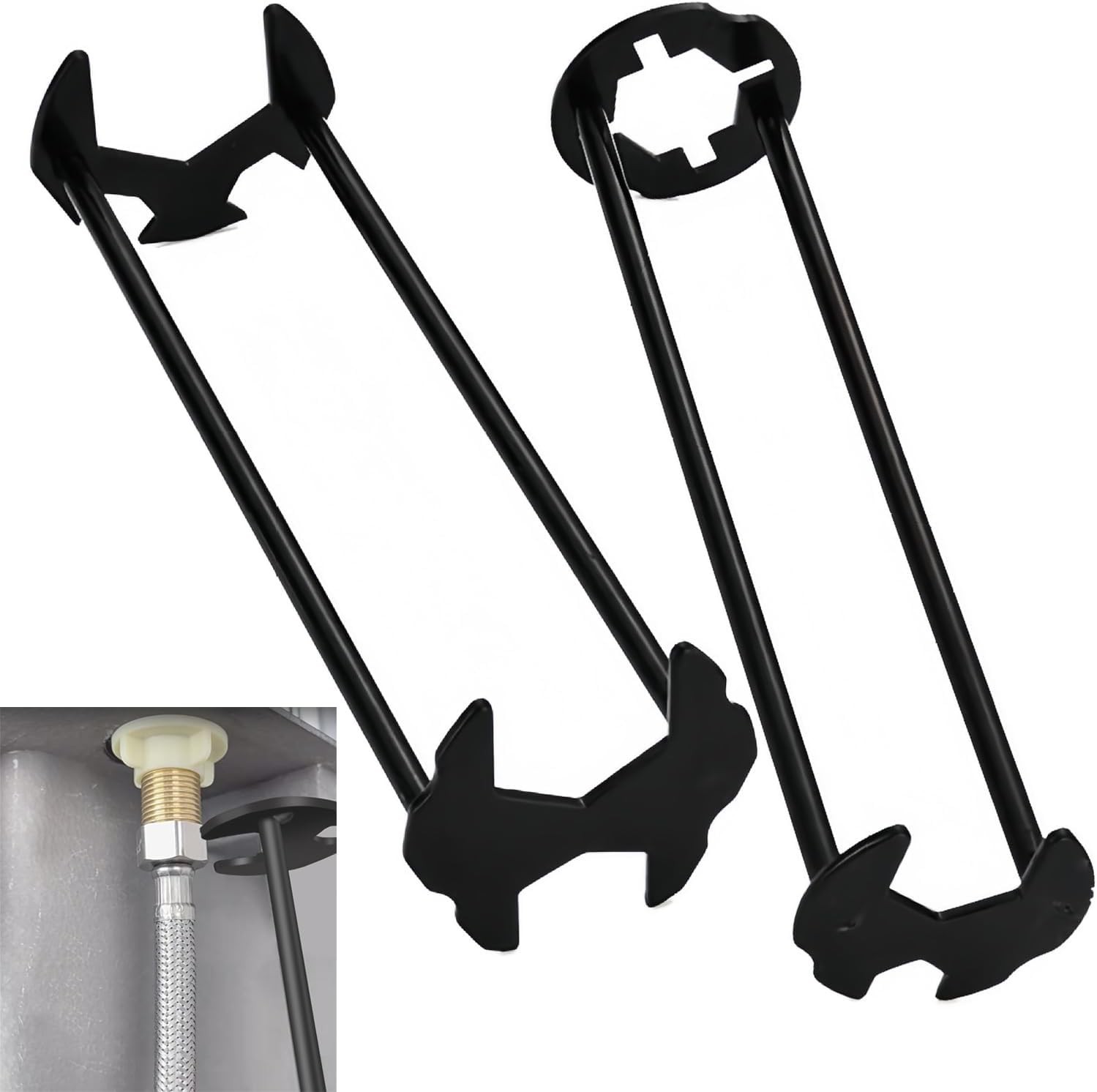 Multi-functional Sink Wrench Set 2-Pack Basin and Faucet Wrench Tools Free ship