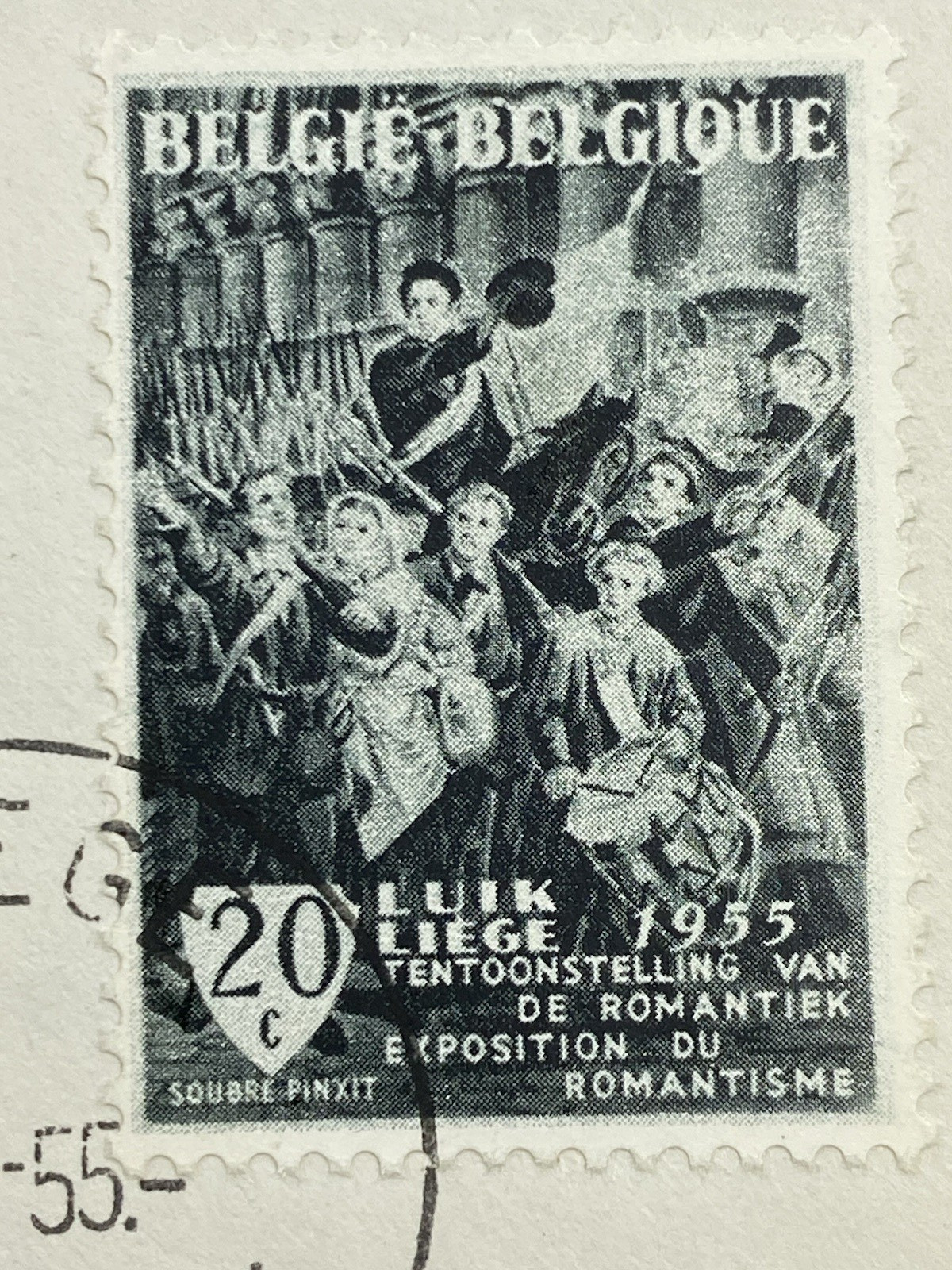 Belgium, 1955, First Day Cover, 125 Year Anniversary of Belgian Independence.