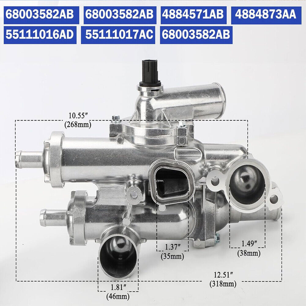 Aluminum Thermostat Housing Assy for Chrysler Sebring 200 Dodge Journey Avenger