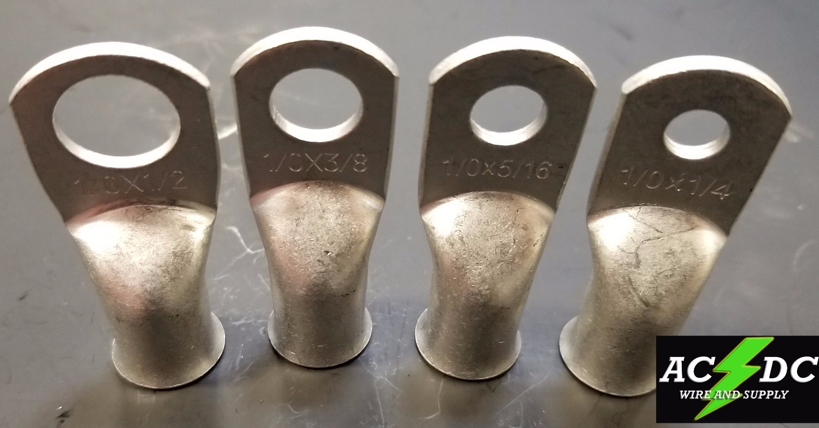 AC/DC WIRE TINNED Copper Lug Ring Terminals Battery Wire Welding Cable AWG