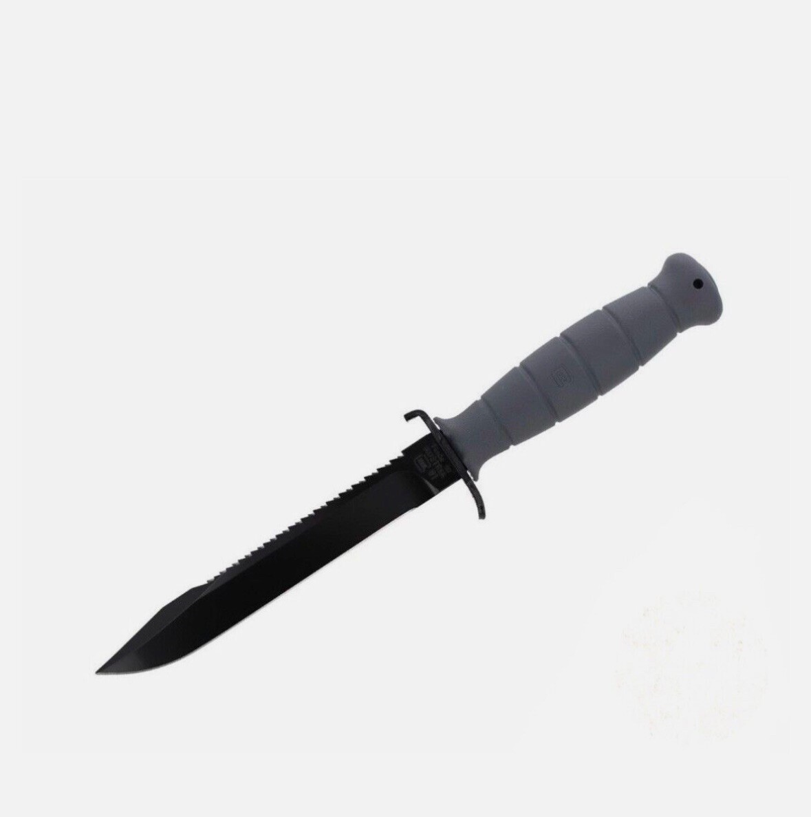 New Glock Field Knife Fixed Blade Grey Plain Root Saw 6.5" w/ Sheath KG039180