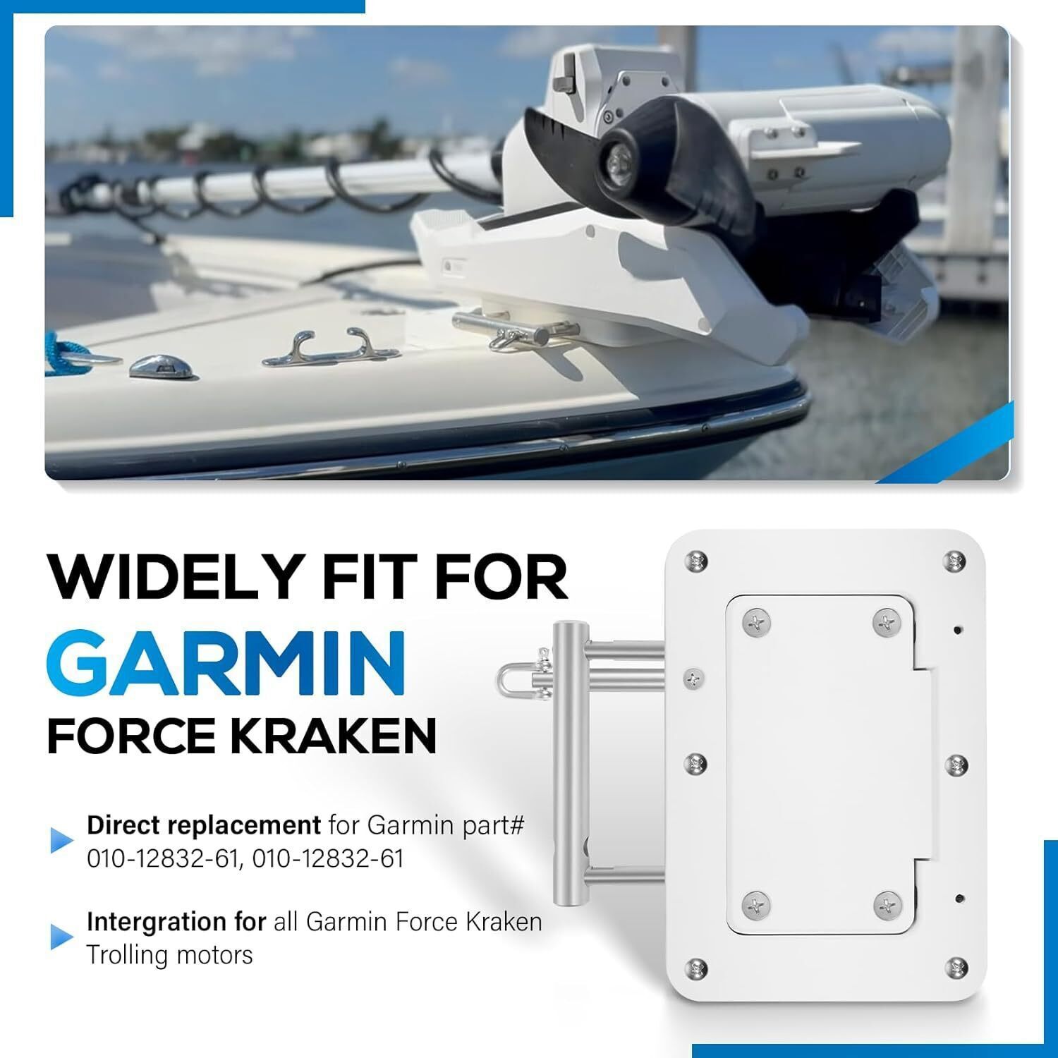For Garmin 010-12832-61 Quick Release Plate System White 010-12832-60