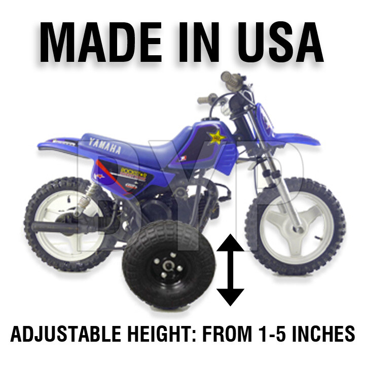 Adjustable Kids YAMAHA PW50 TRAINING WHEELS- ALL YEARS- ADJUSTABLE HEIGHT