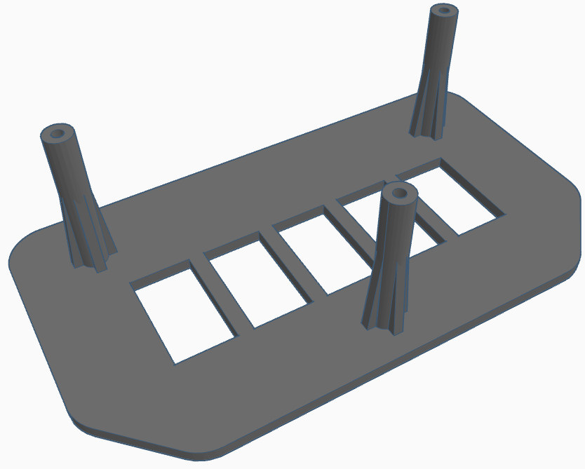 Honda Talon Gauge Cluster Upper Dash 5-Switch Rocker Panel (2016-2021)