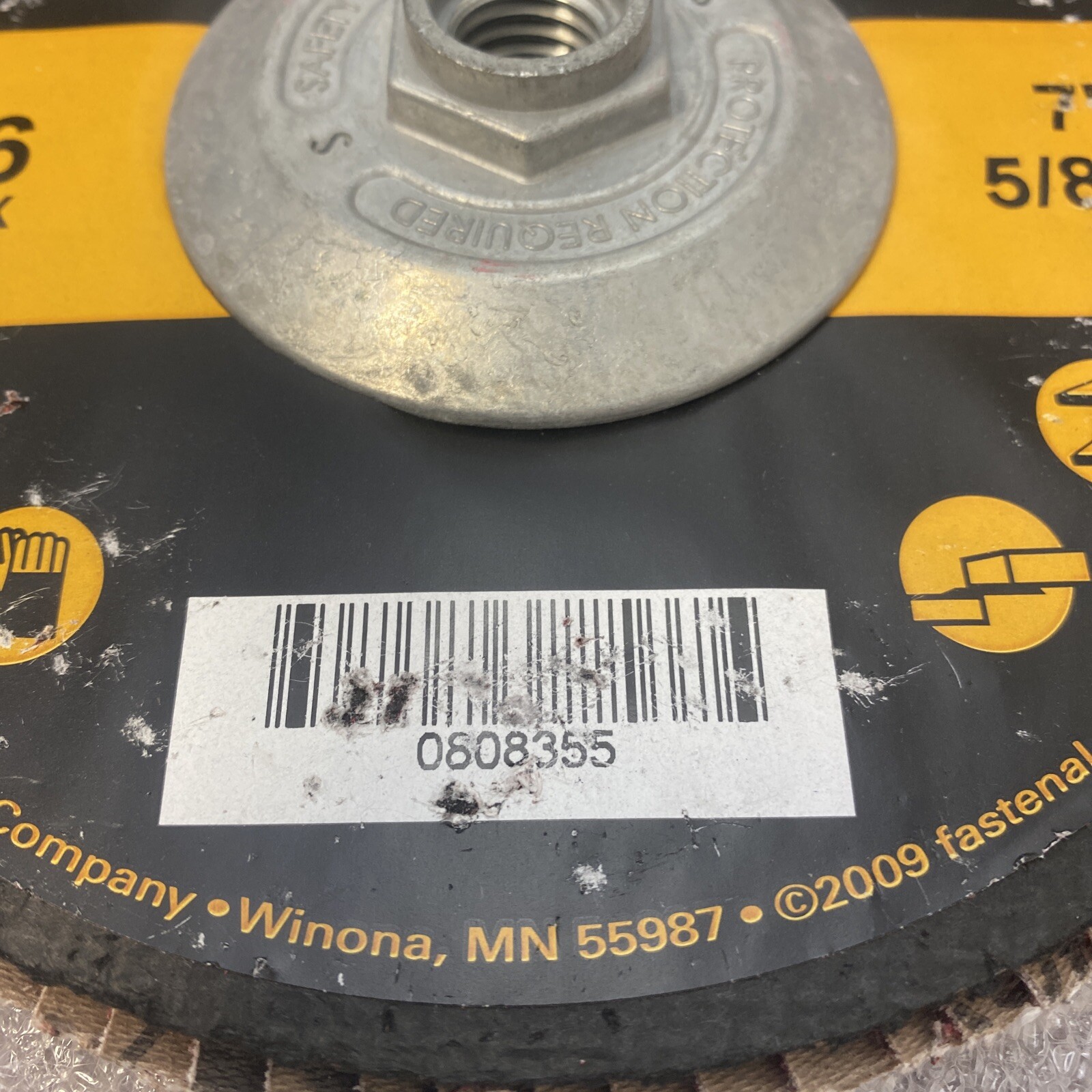 7" x 5/8"-11 Type 27 36-Grit Ceramic Flap Disc w/ Fiberglass Backing