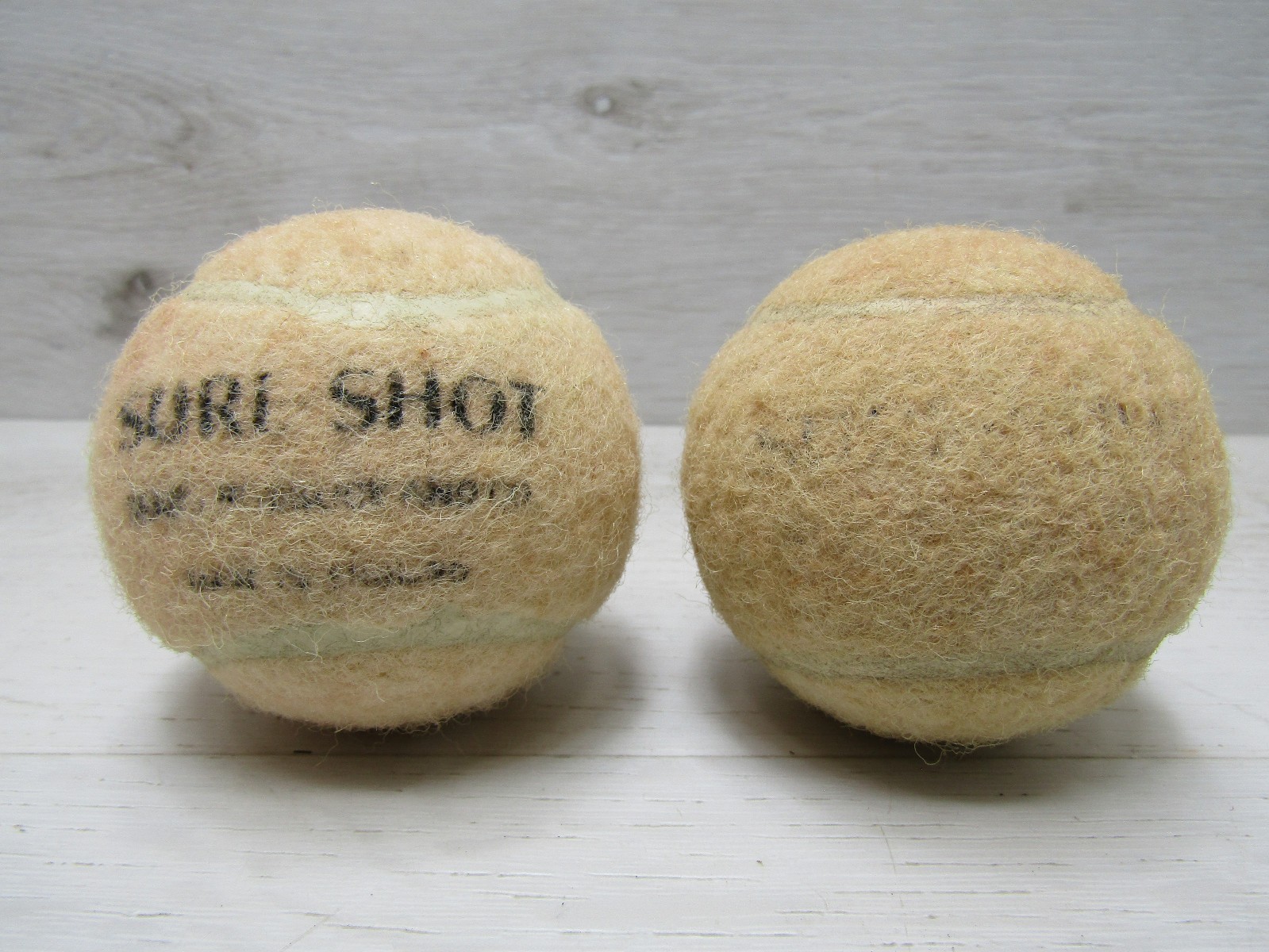 Vintage Sears Sure-Shot Tennis Ball Metal Can With 2 Balls VTG Decor England