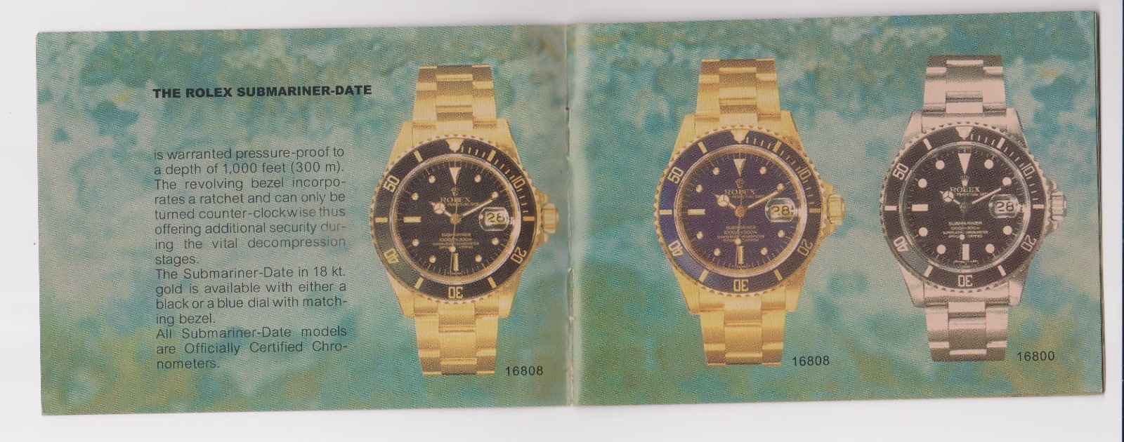 Rolex Submariner manual booklet english No 594.26 USA-40-8.1982 rare item
