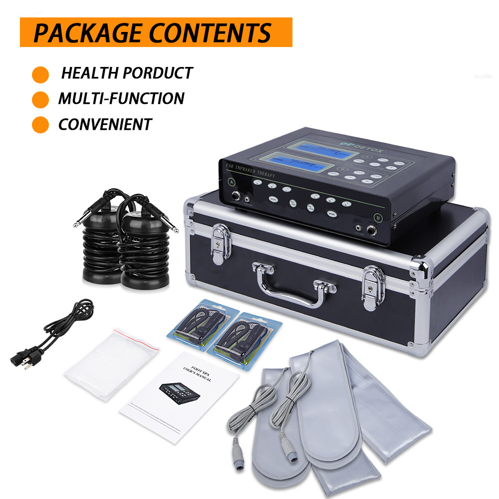 Upgraded Dual Detox Ionic Foot Bath Spa Cleanse Machine with New Infrared Belt
