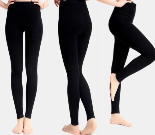 Womens 97% Cashmere Wool Leggings Snug Seamless Pants Thick Winter Warm Comfort