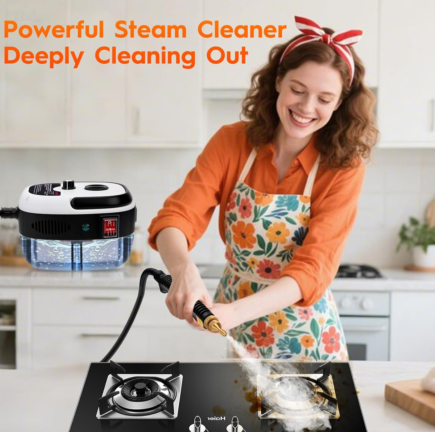 2500W Handheld Car Detailing Cleaning Machine High Temp Steam Cleaner Household