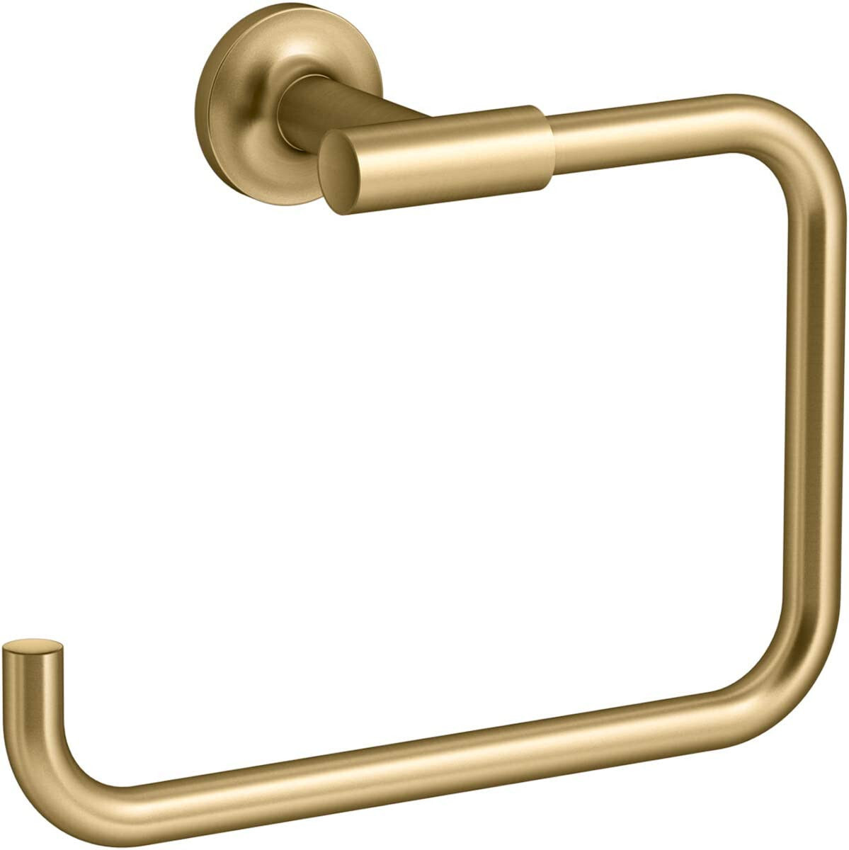 Kohler K-14441-2MB Purist Wall Mounted Towel Ring, Vibrant Brushed Moderne Brass