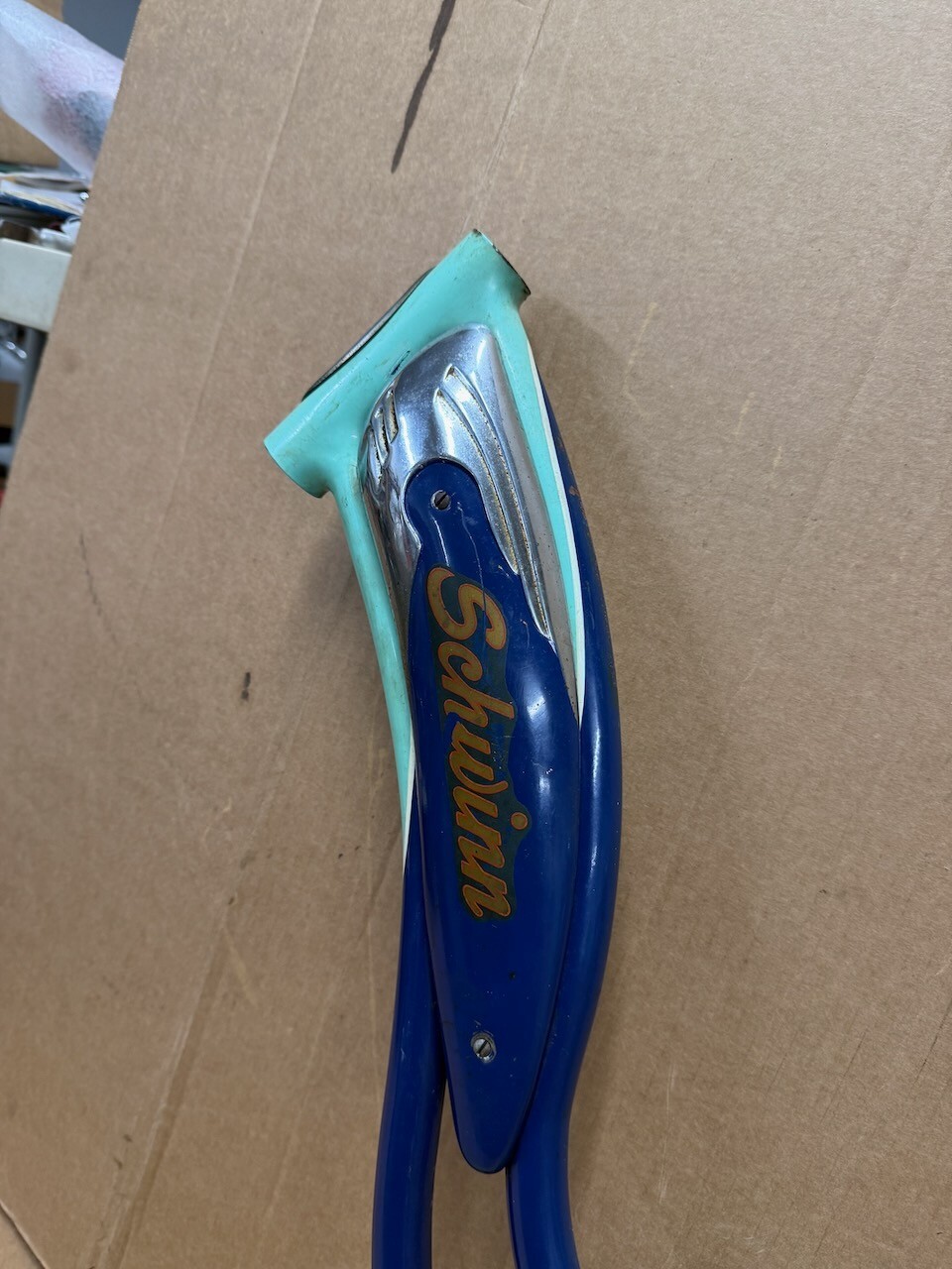 Schwinn Blue Ladies 26" Panther Bicycle Frame Set & Tank 1950