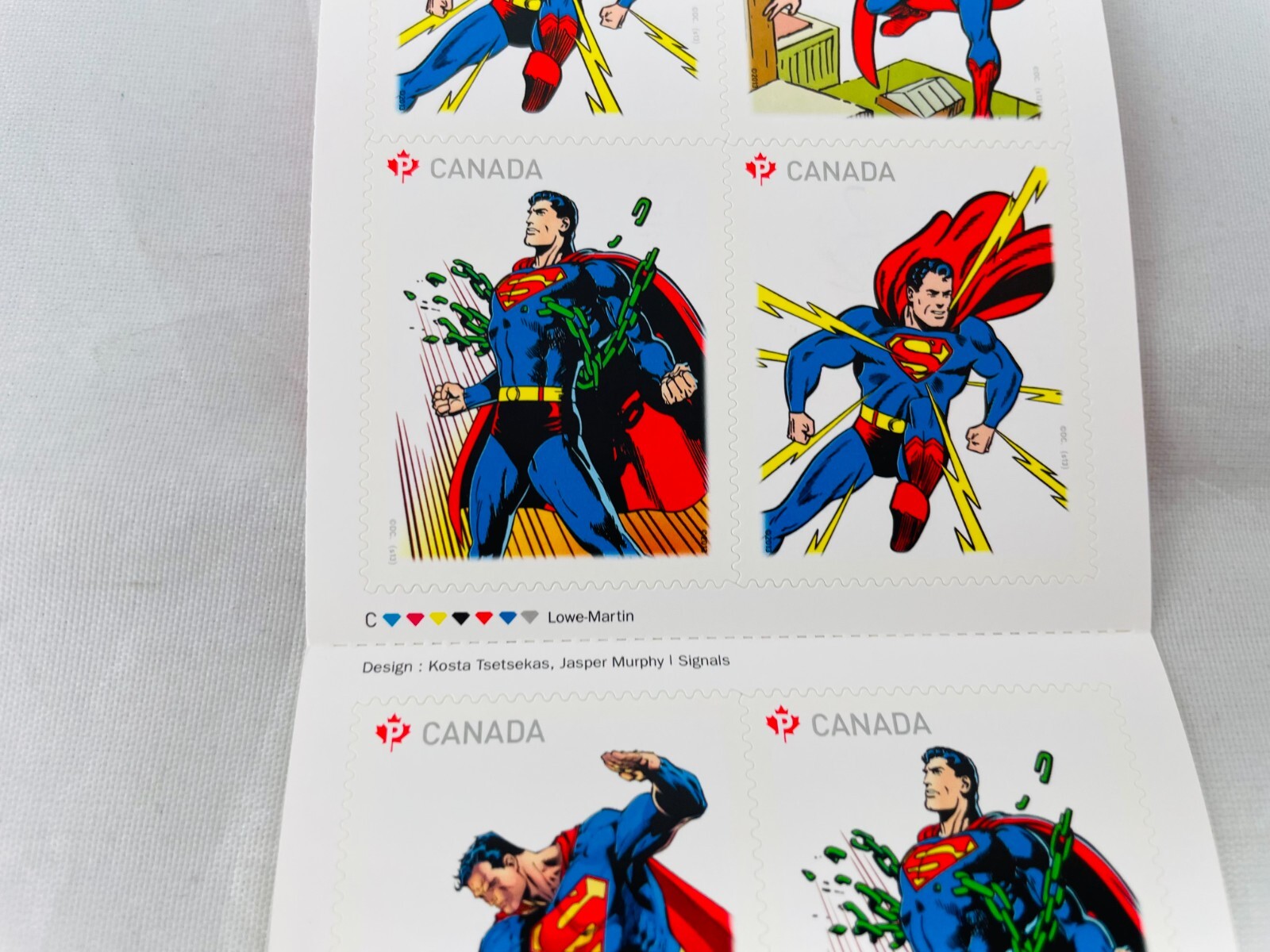 SUPERMAN 75TH ANNIVERSARY BOOKLET 10 STAMPS COLLECTORS EDITION IN FULL COLOR