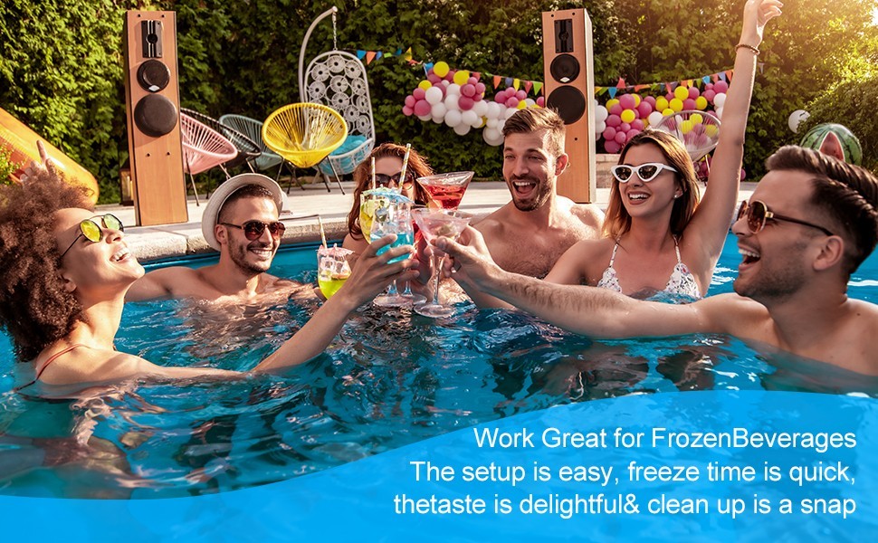 30L Commercial Slushie Machine, Frozen Drink Margarita Machine for Bar Home Part