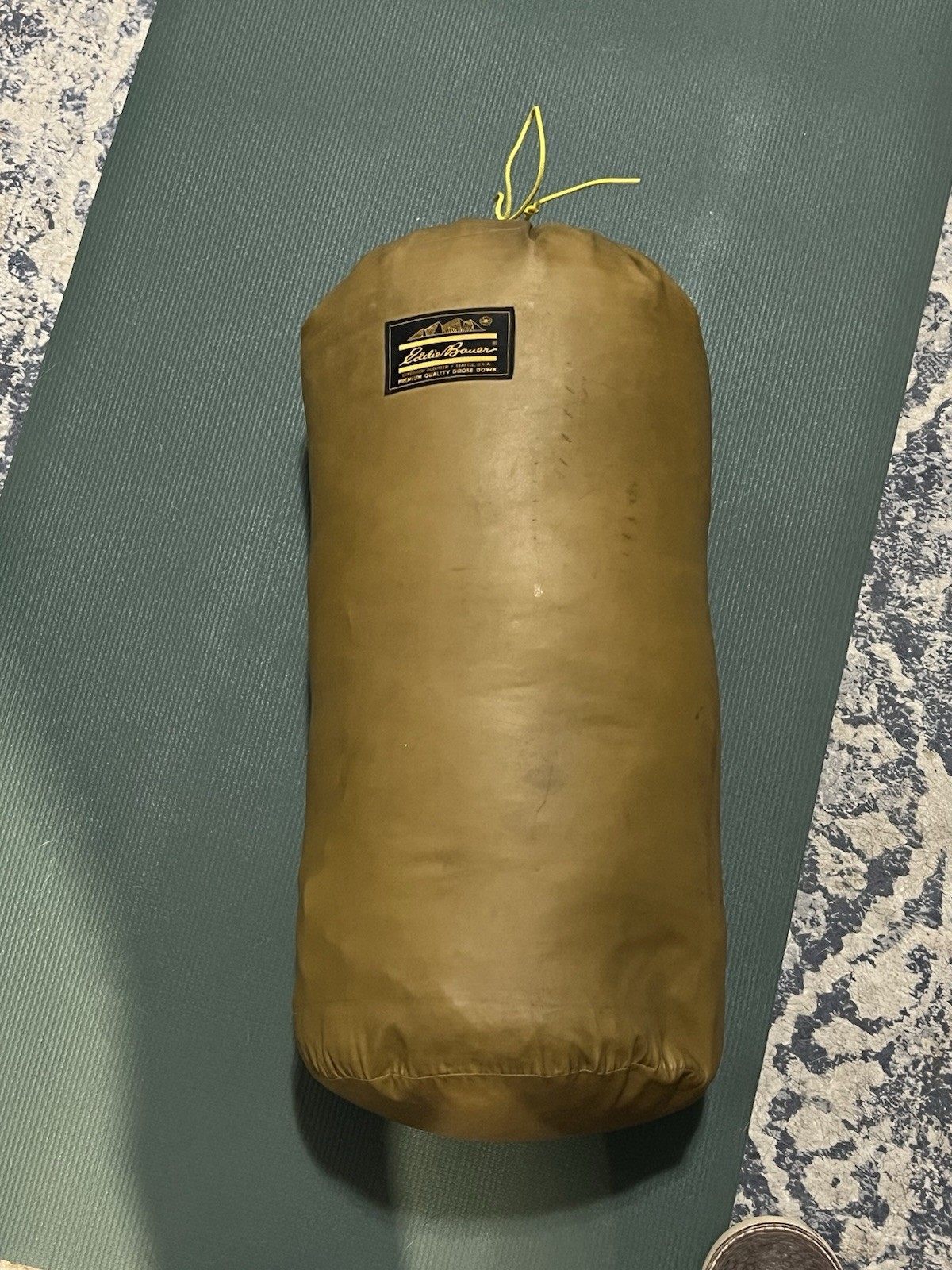 VTG Eddie Bauer Goose Down Expedition Sleeping Bag 32x90in w/ Original Sack Long