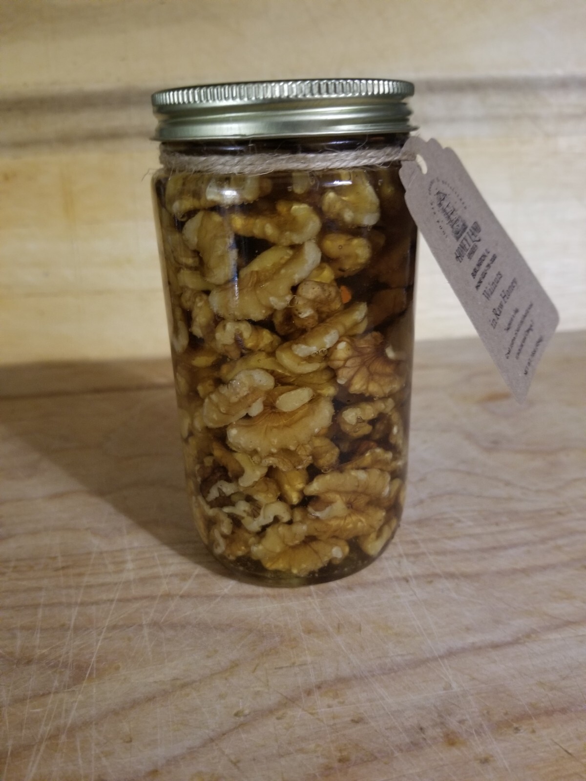 Honey and Walnuts - 100% Raw Wildflower, Local, Organic, Unfiltered