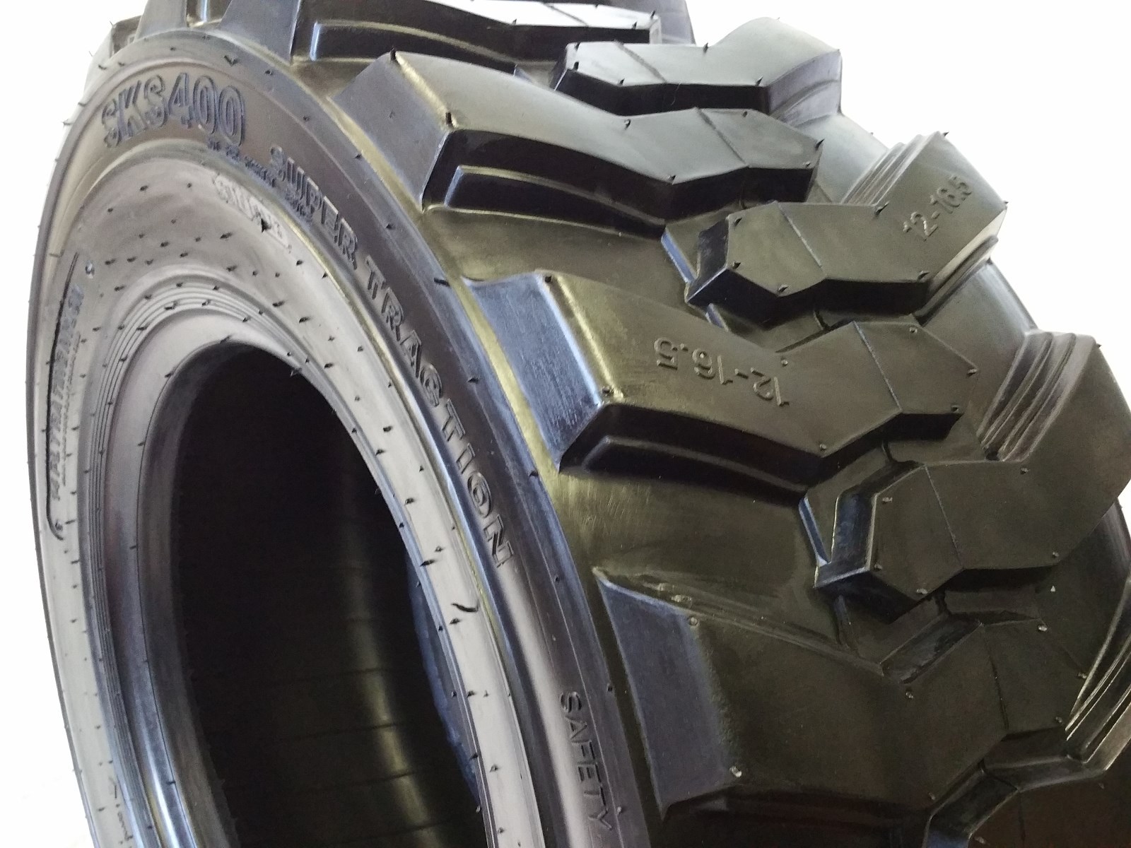 1-TIRE, 12-16.5, 12X16.5 SKS 14 PLY NEW ROAD CREW SKID STEER TIRES FOR BOBCAT