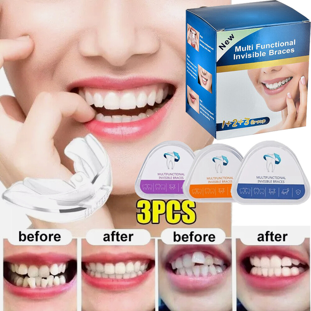 3 Stage Dental Orthodontic Teeth Corrector Braces Tooth Retainer Straighten Set