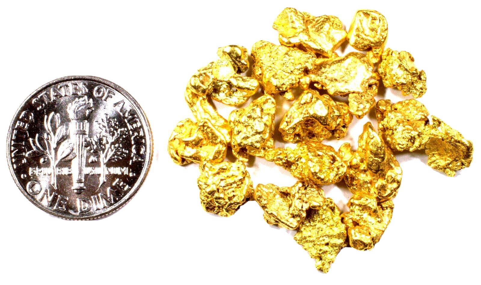 1.000+ GRAMS AUSTRALIAN NATURAL PURE GOLD NUGGET HAND PICKED (#AU1000+)