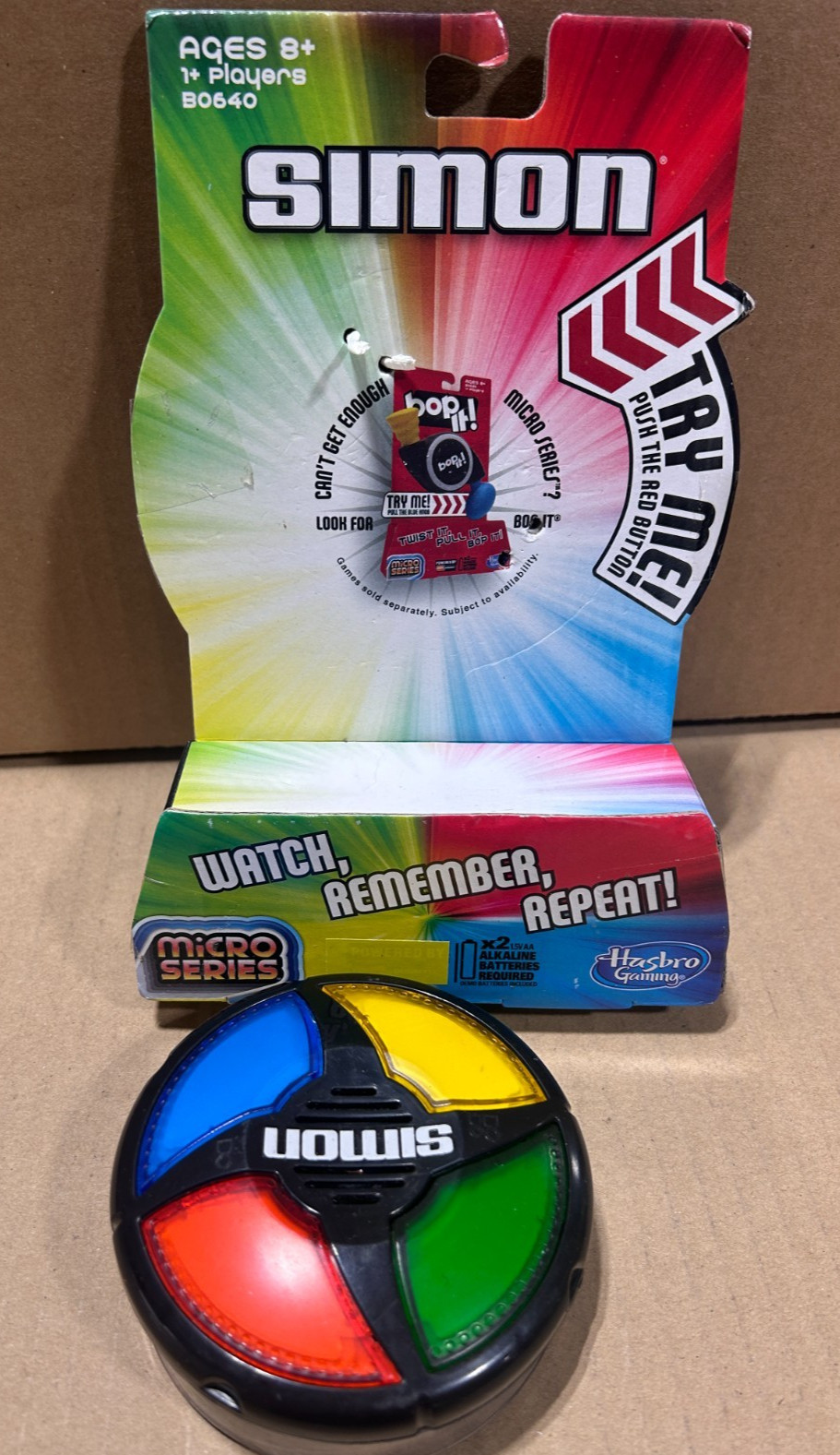 Hasbro B0640000 Simon Micro Series Game Single - Multicolor