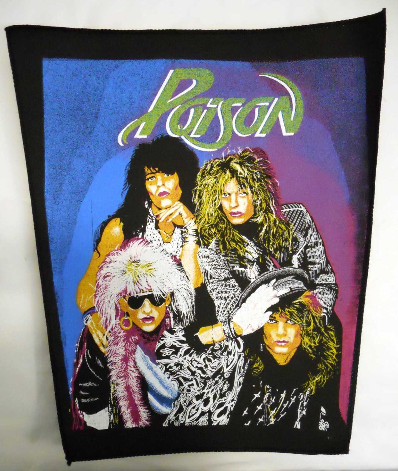 Poison Back Patch Look what the cat dragged in Band 80's Vintage Bret Michaels