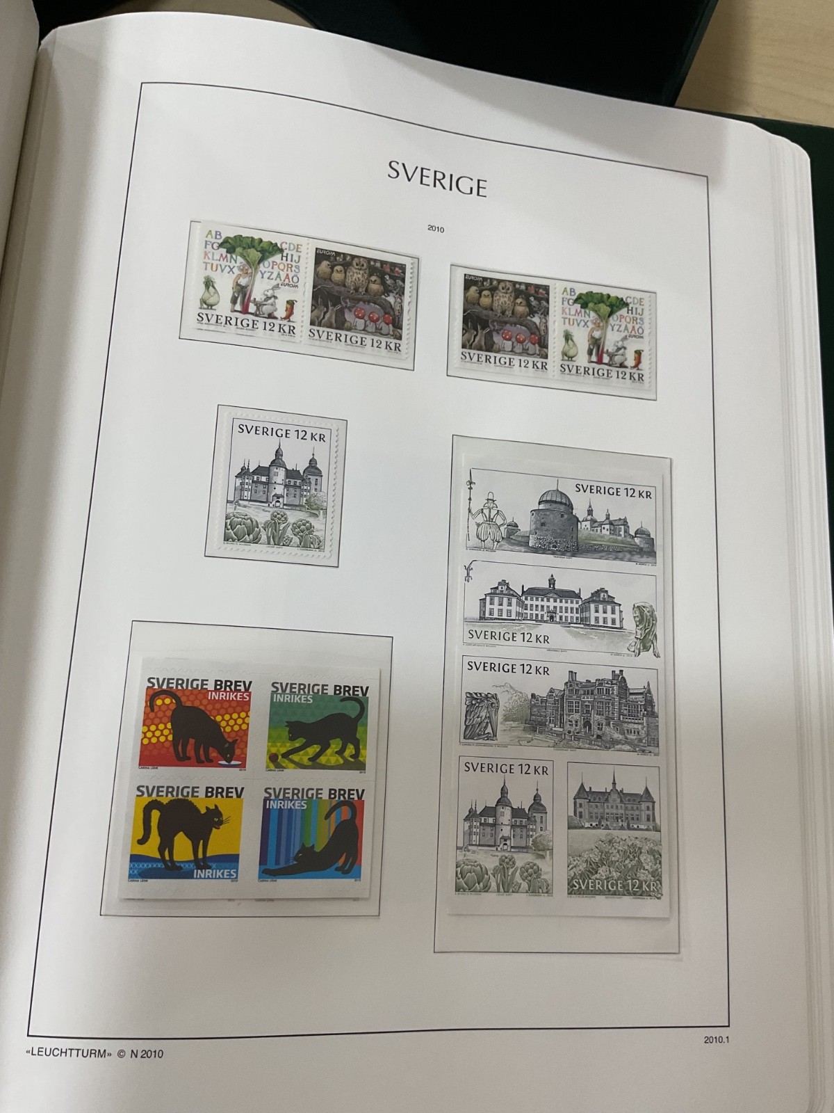 Sweden stamps. MNH. 2009 - 2011. Kabe album. G/200*