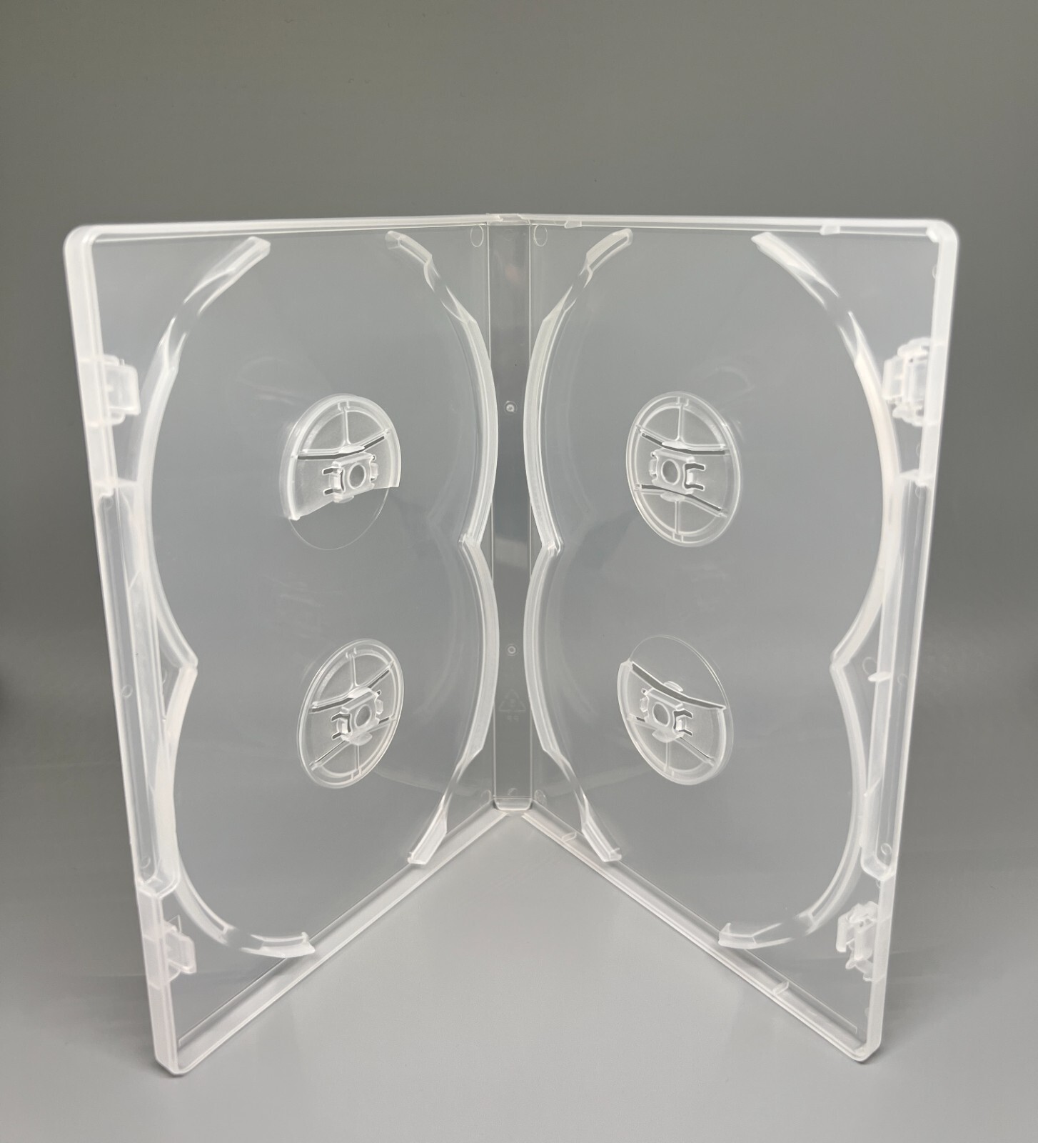 SALE! TOP QUALITY 3 PCS NEW 14MM SLIM QUAD 4 DISC DVD CASE, SUPER CLEAR,RAM42-DS