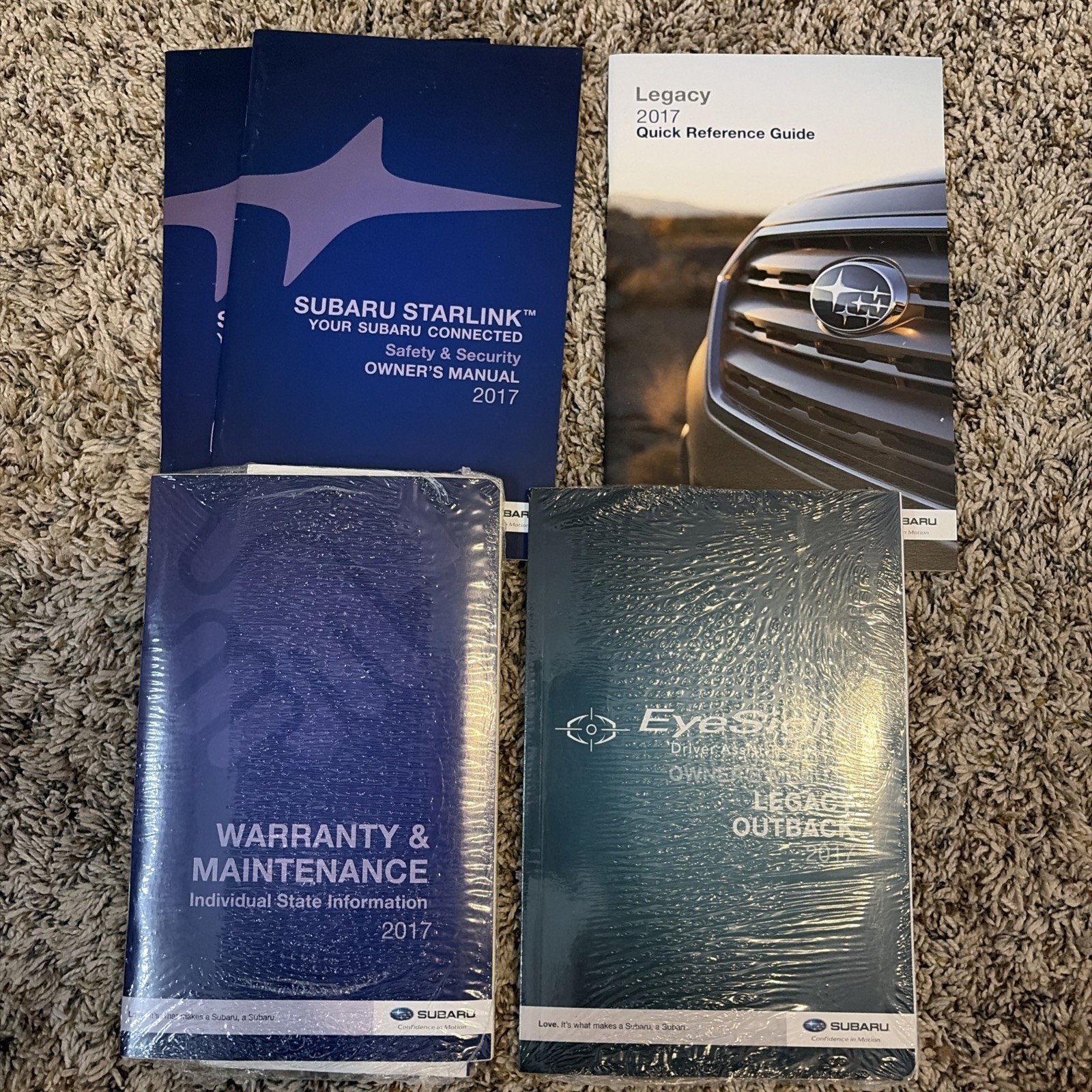 2017 Subaru Legacy Outback Owners Manual With Case Free Shipping A6