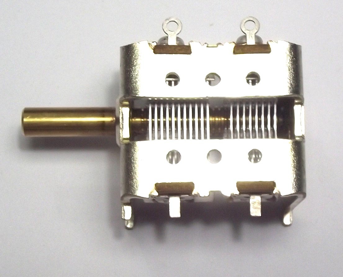 Air Variable Capacitor ALPS JAPAN 2 Gang 25 - 450pf Electronic Project DIY KIT