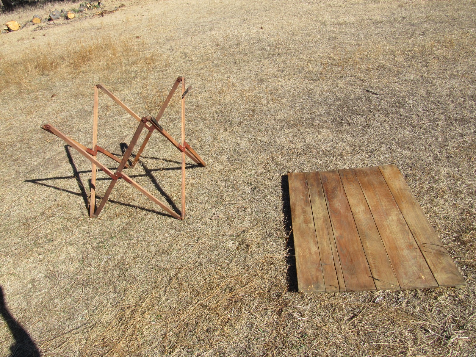 Civil War Original Officers Campaign Folding Mess Table 1860s