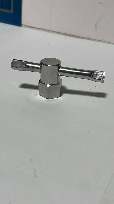 Wilton Style Bench Vise Lock Down Handle Nut Swivel Handle  7/16-14 Stainless