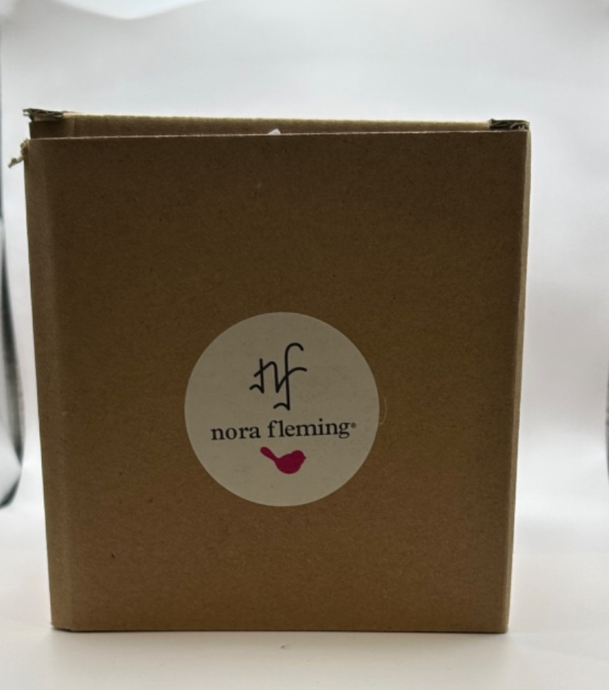 Nora Fleming Pinstripes Small Glass Canister - C9A, RETIRED, NIB