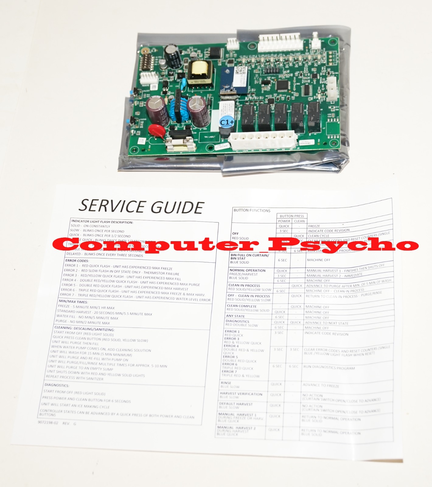 ICE O MATIC 9101414-01 CONTROL BOARD BLUETOOTH KIT CIM0326A CIM0520A CIM0525A