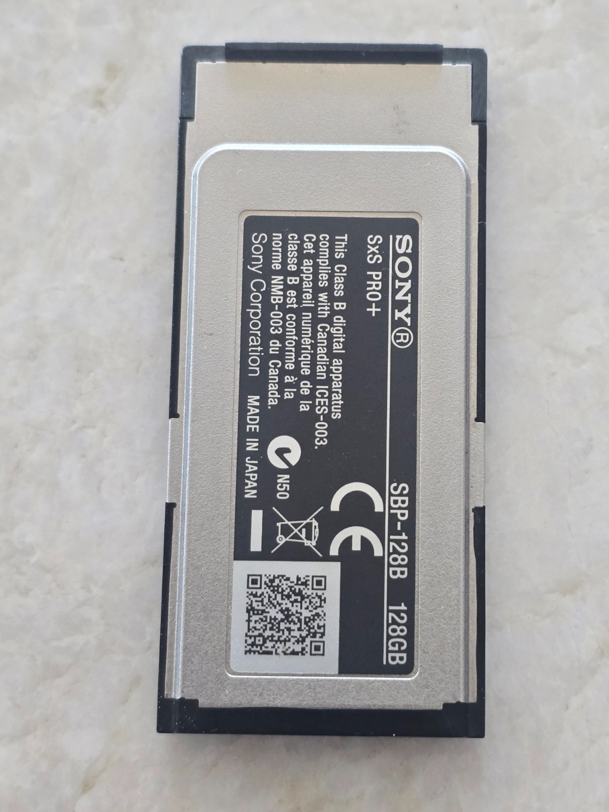 Sony SBP-128B 128GB SxS PRO+ Memory Card - tested