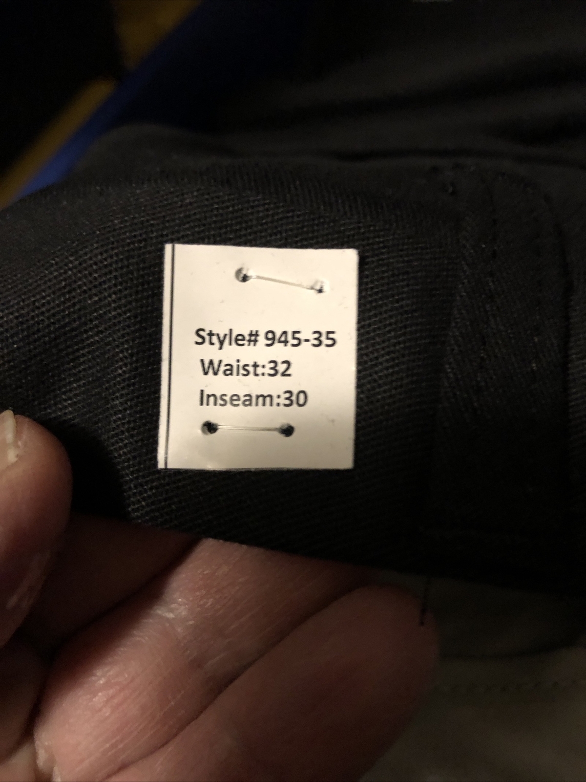 Lot of 3 Cintas Comfort Flex Black Work Pant Size 32x30 #945-35 Very Comfortable