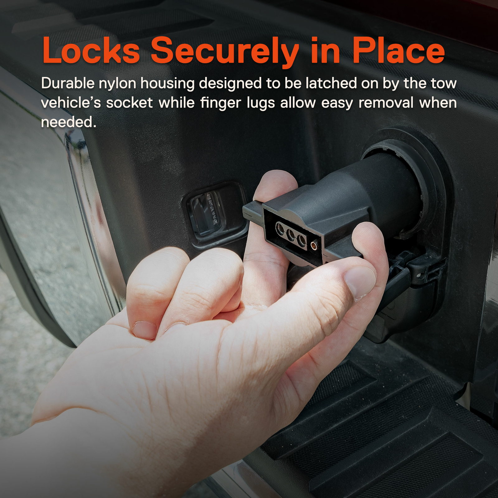 7 Pin Blade to 4 Pin Flat Trailer Adapter Wiring Plug For RV Tow Truck Lights