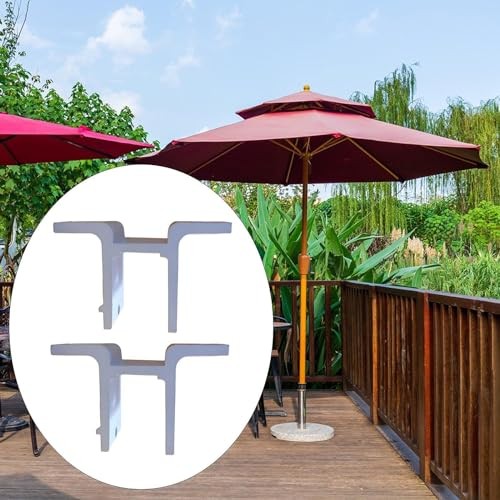 2X Retractable Awning Wall Mounting Brackets Support, White