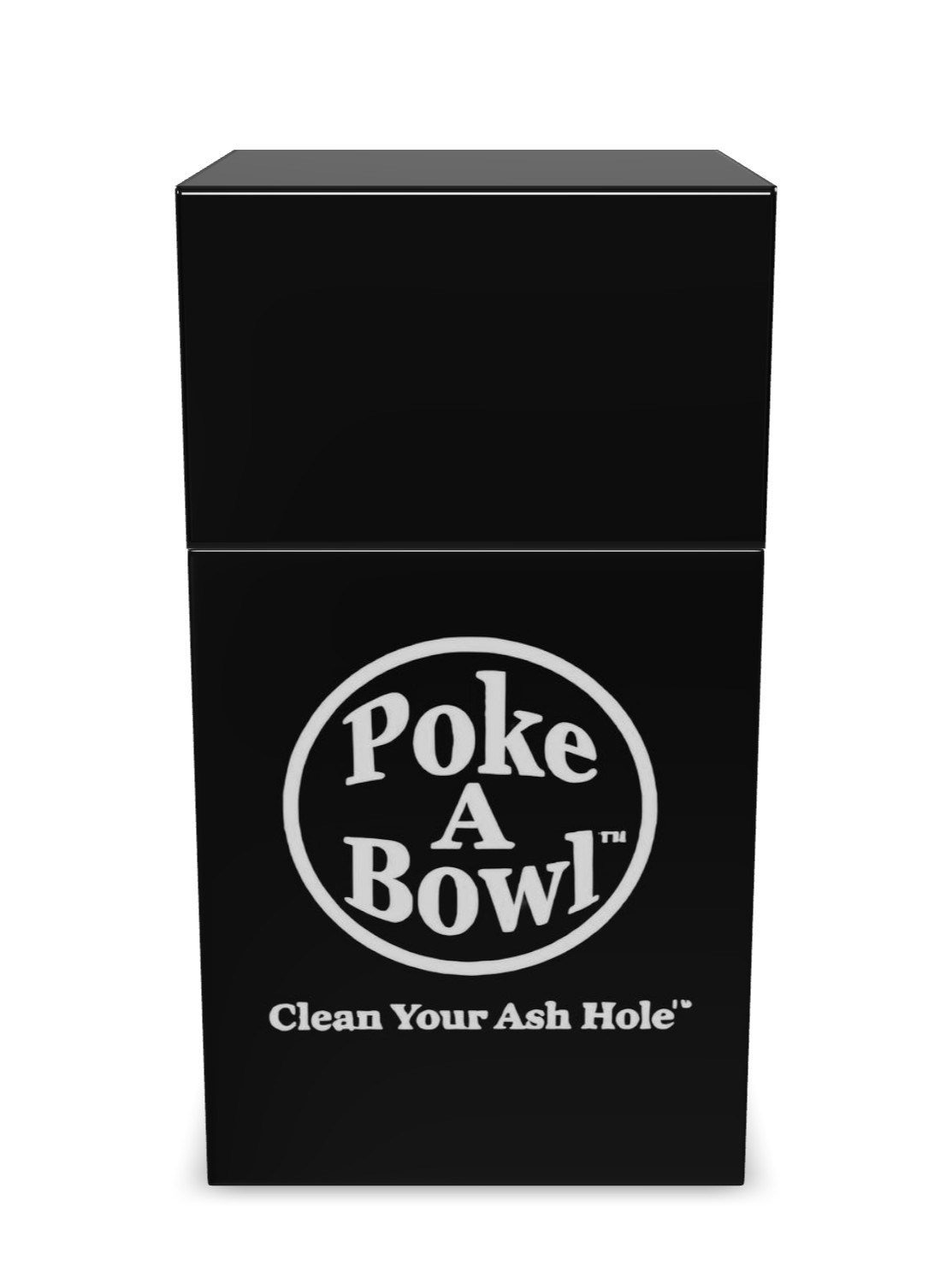 Poke A Bowl® Box Ashtray - Clean Your Ash Hole® (Black)