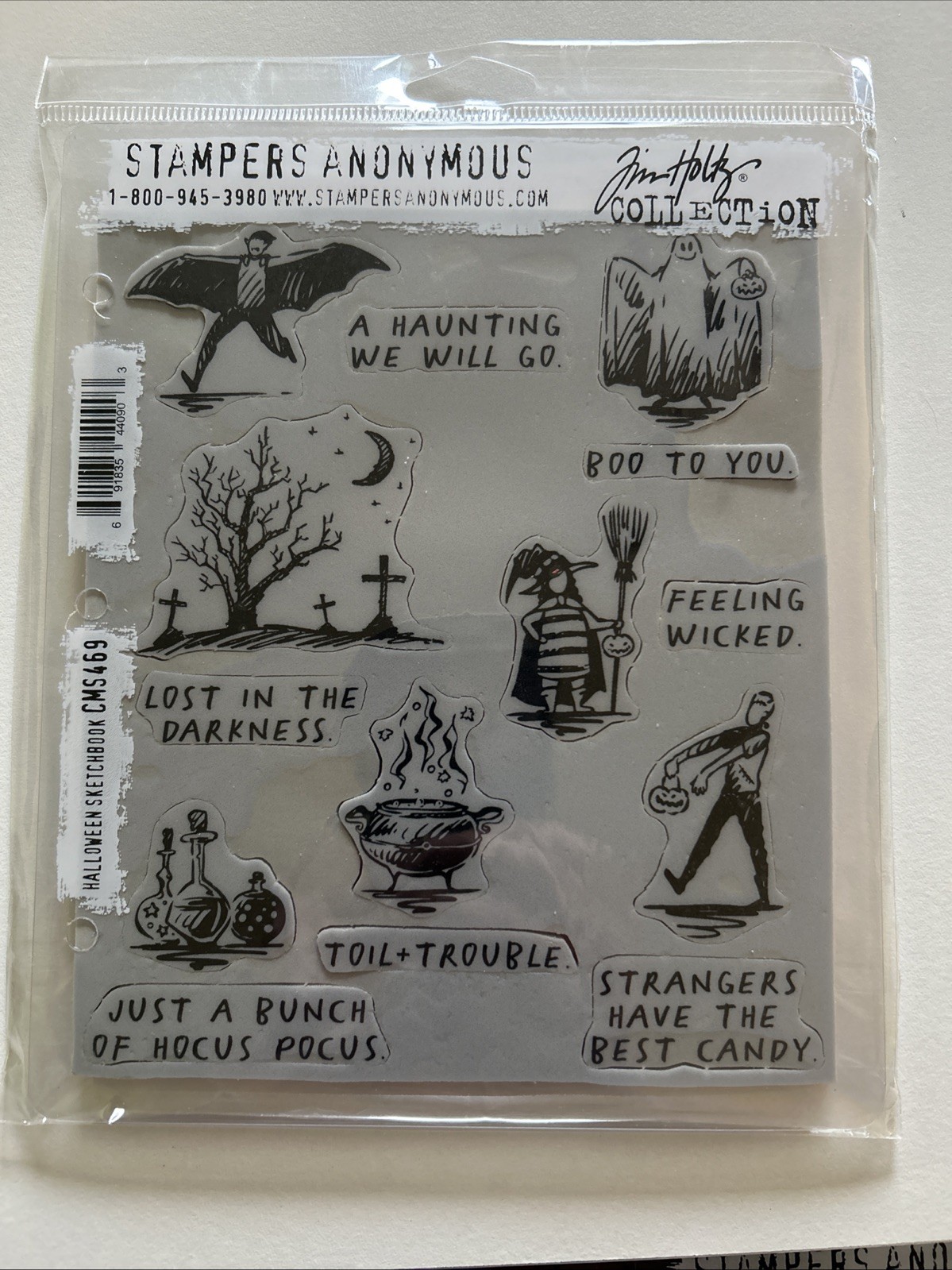 Tim Holtz Stampers Anonymous Pumpkinhead Halloween Scarecrow Unraveled 4 Sets