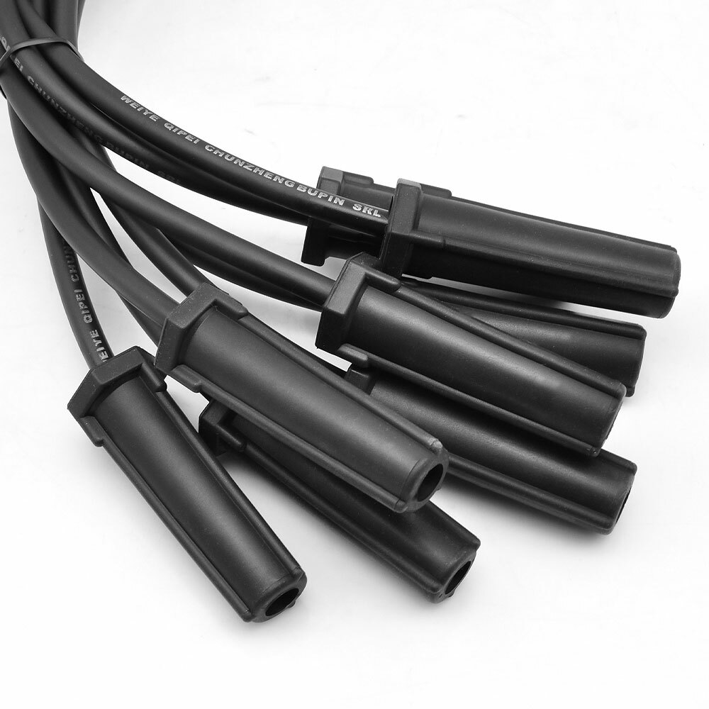 8 set Performance KIT 41-962 Spark Plugs UF413 Ignition Coils Wire Set For Chevy