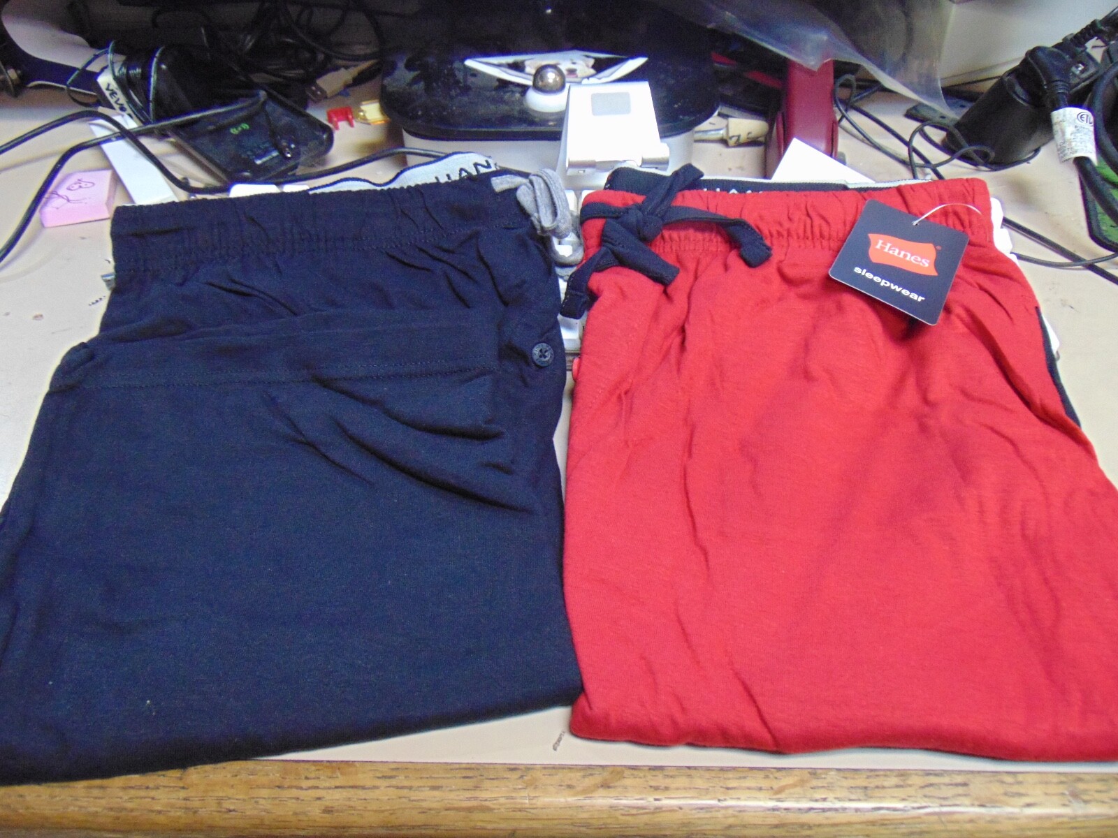 2 Hanes Men 100% Cotton Sleepwear Lounge SHORTS X-Temp Sleep - medium