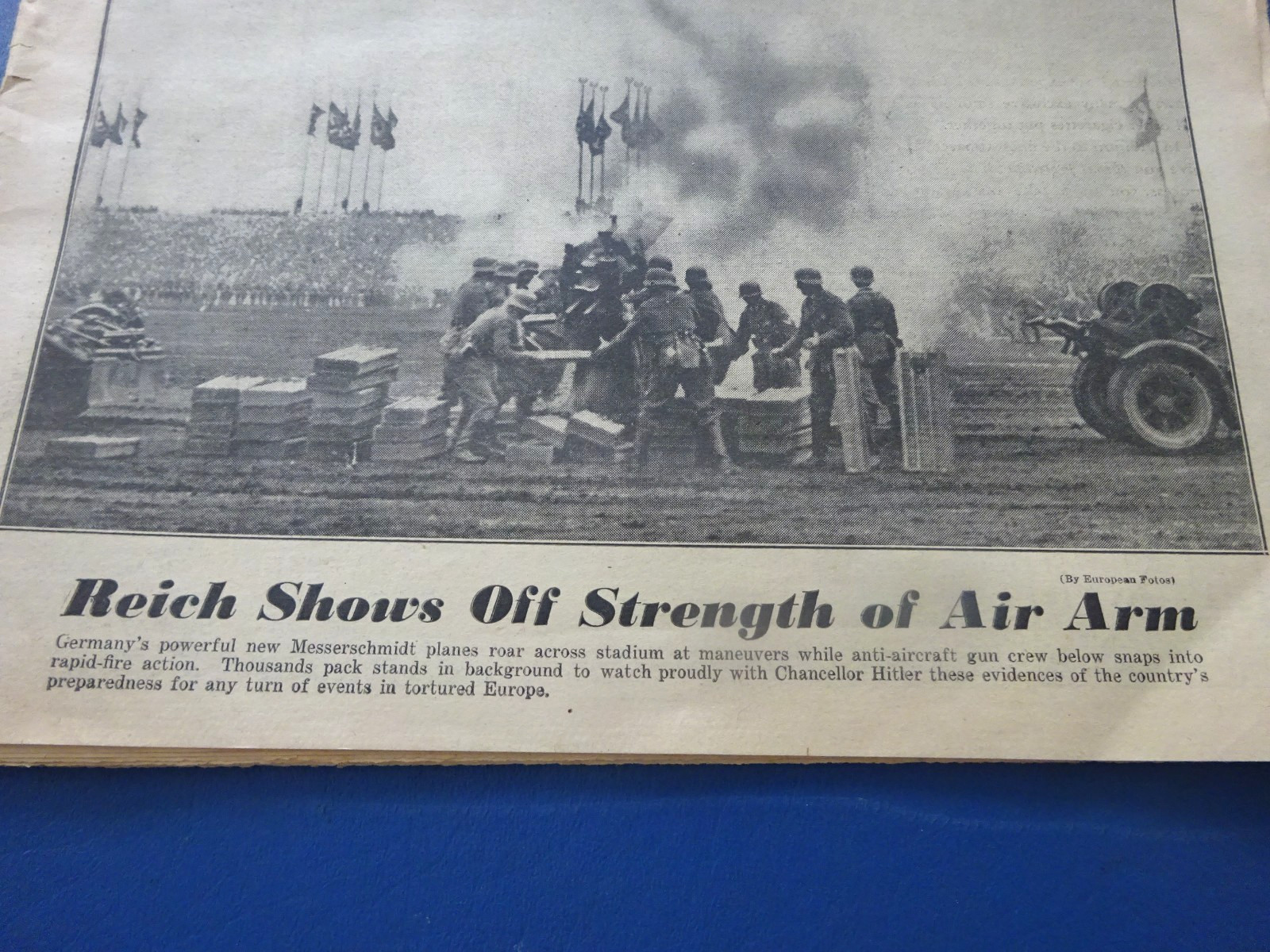 1938 NY Sunday News, Prelude War, Children Slay Parents, Yankees, Monte Stratton