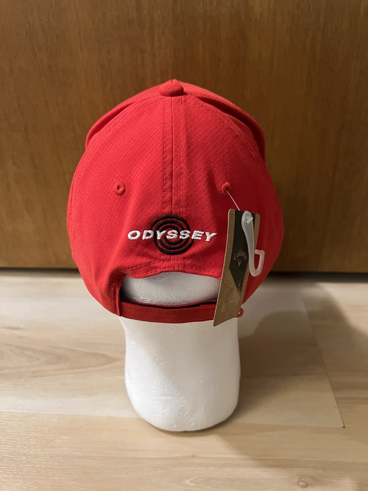 NWT Callaway Performance Pro Odyssey Red Adjustable Strapback Golf Hat Cap New