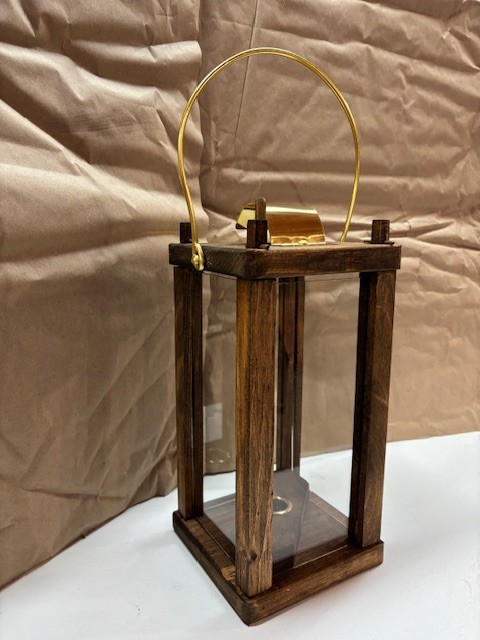 CIVIL WAR REENACTMENT WOODEN LANTERN