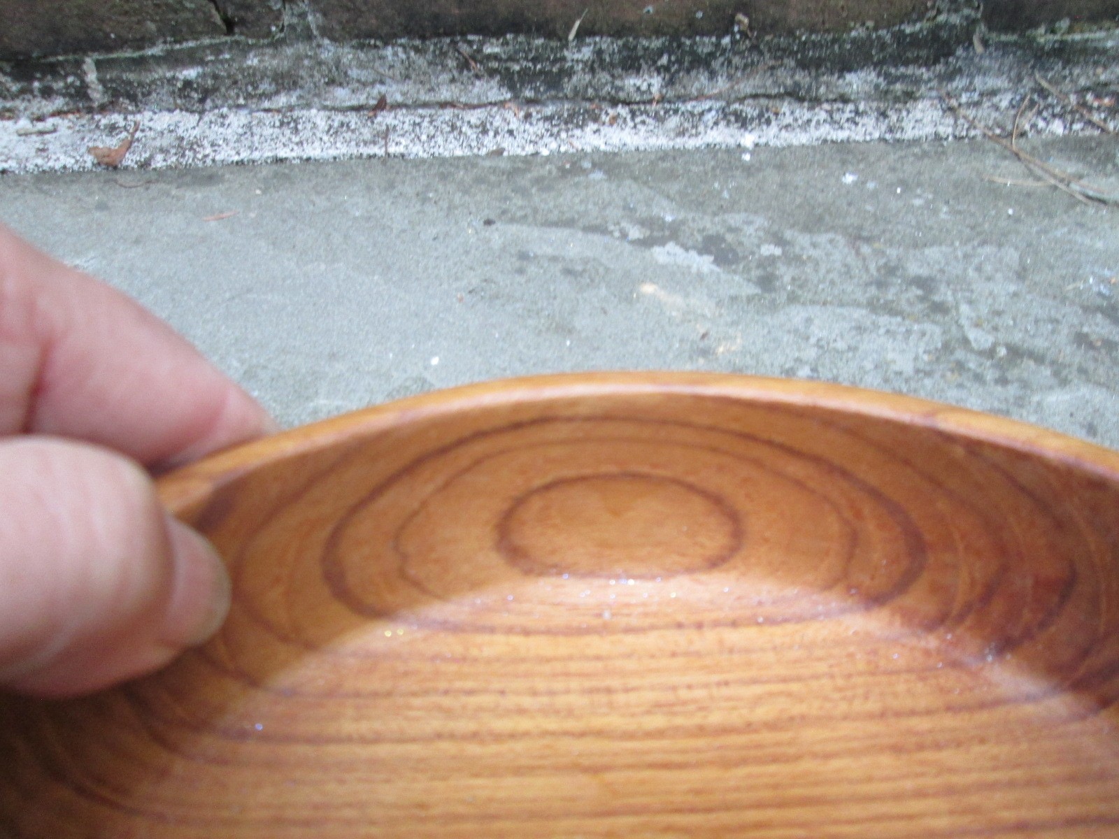 REENACTOR COLONIAL 18TH C WOOD SINGLE MEAL RATIONS BOWL VINTAGE HARD BROWN ROUND