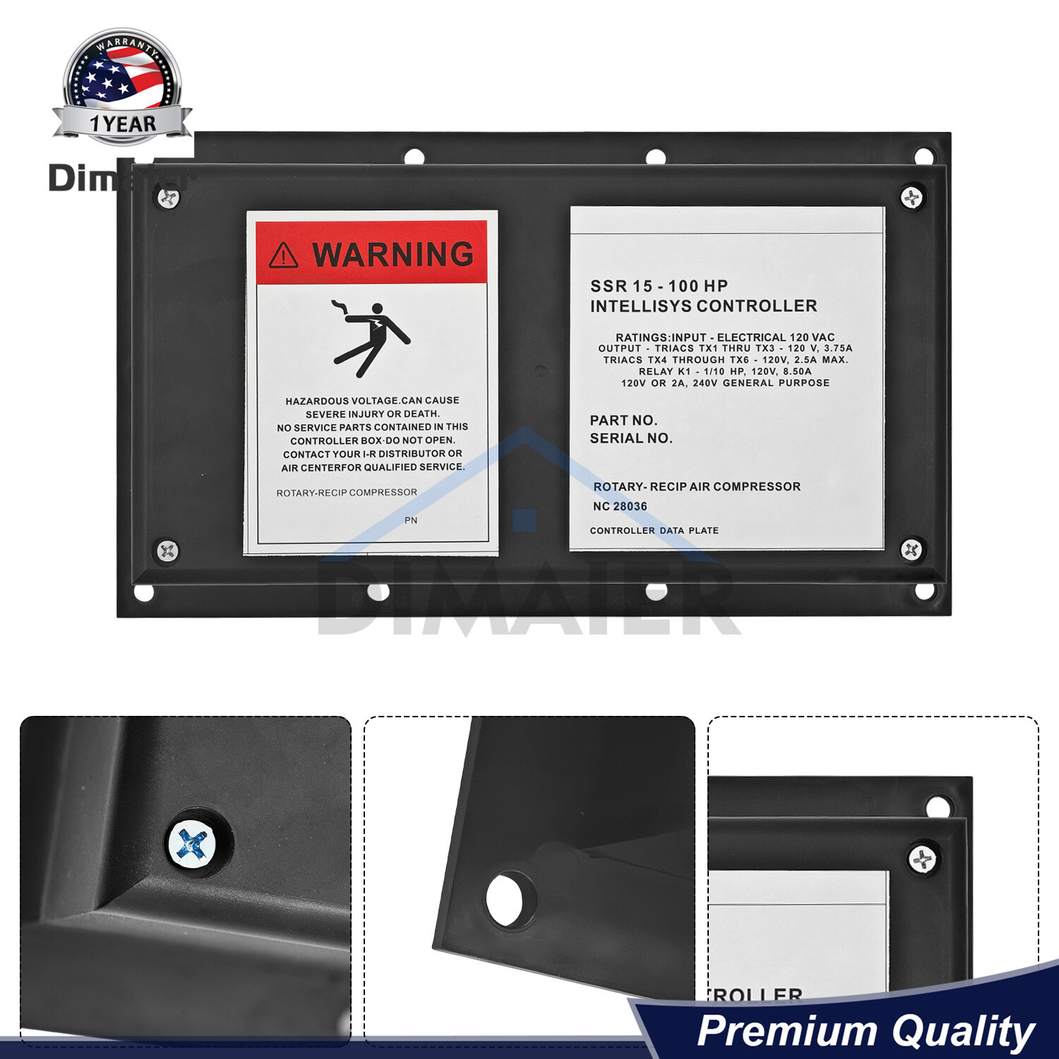 New Controller 39817655 for Ingersoll Rand Intellisys Compressor SSR 15-100 HP