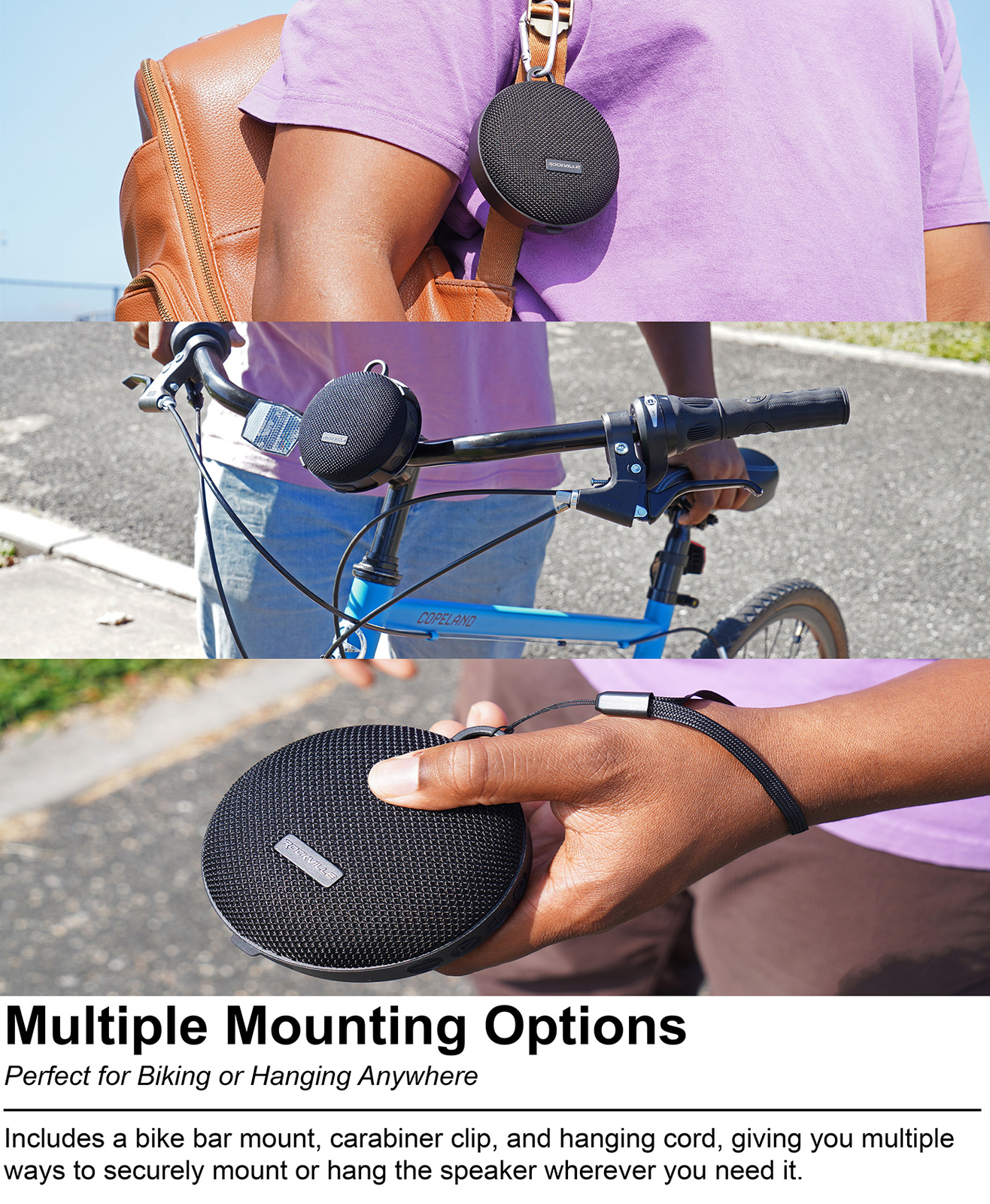 Rockville K-GO Karaoke Waterproof Portable Bluetooth Speaker+Mic+Voice Changer